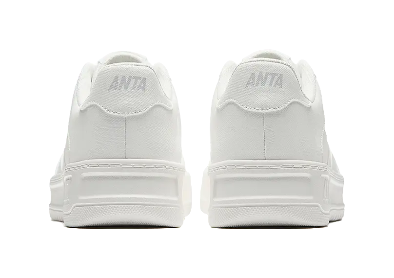 Anta Anti Slip Wear Resistant Low Top Skateboard Shoes Women's Papyrus White 