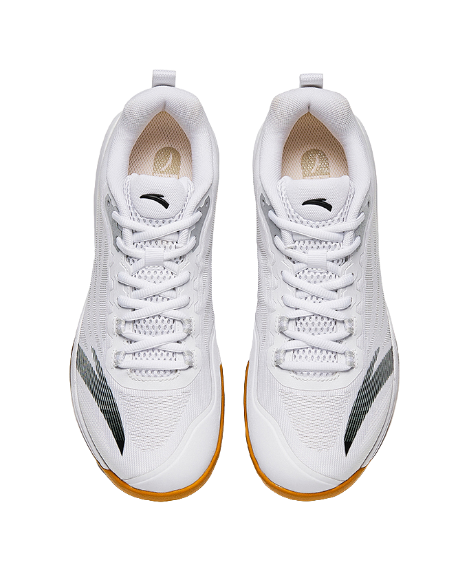 Anta Aurora Cushioning Support Abrasion Resistant Lightweight Slip Resistant Low Top Training Shoes Men's White Black 