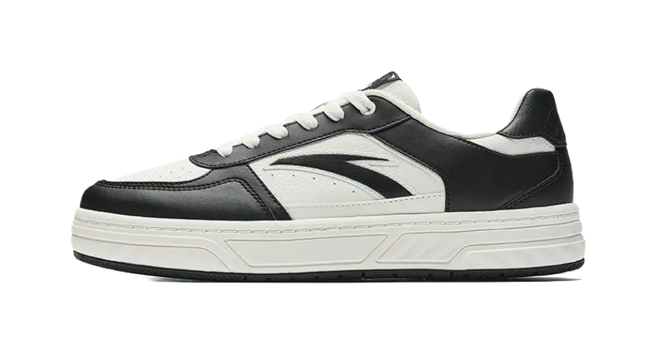 Anta BaiChuan Abrasion Resistant Breathable Low Top Skateboard Shoes Men's Beige Black 