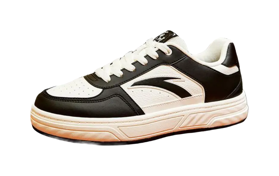 Anta BaiChuan Abrasion Resistant Breathable Low Top Skateboard Shoes Men's Beige Black 
