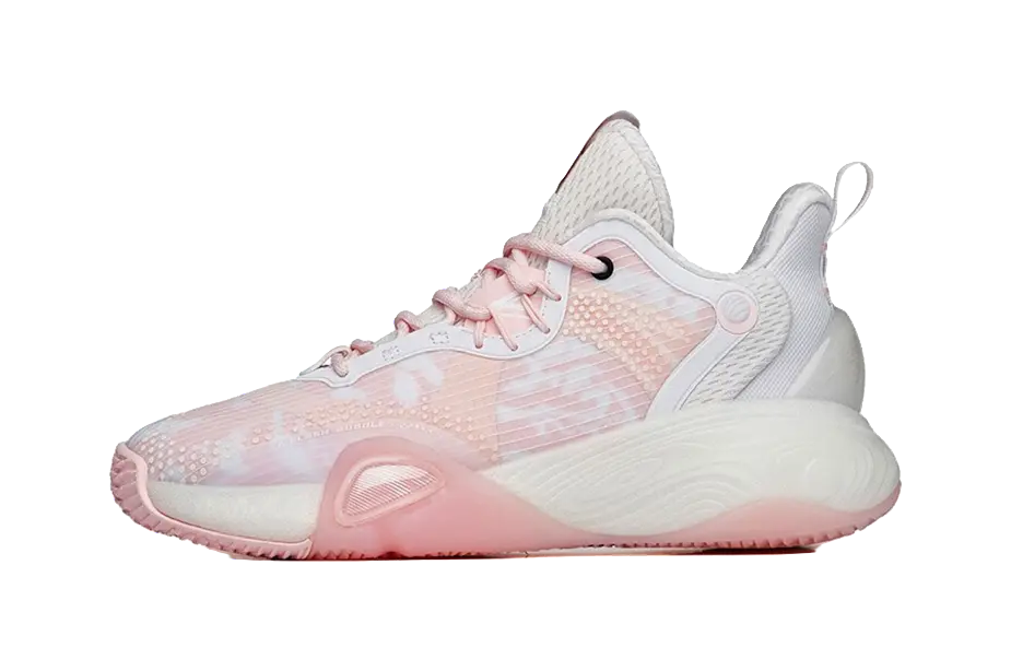 Anta Bubble Bomb - Basketball Shoes Women Pink White  vjsneaker.com
