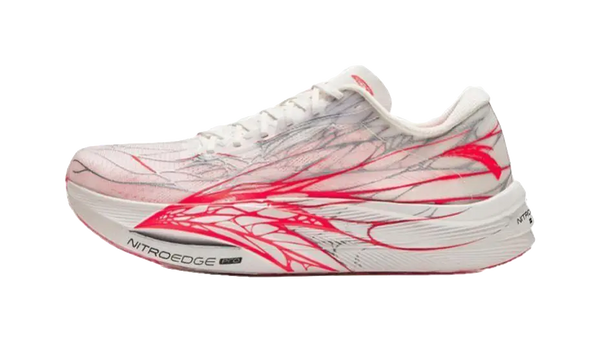 Anta C202 5 GT  Pro - White Red Sprinting Running Shoes for Men 