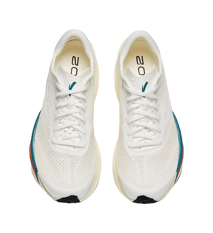 Anta C202 6.0 Anti Slip Wear Resistant Low Top Racing Running Shoes Men's White Green 