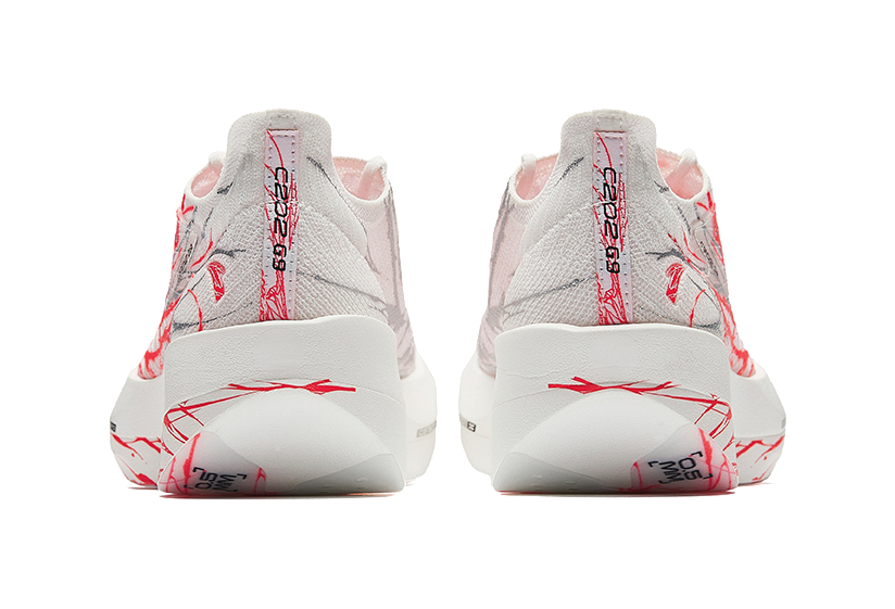 Anta C202 G9 Low Top Running Shoes Men's White Red 