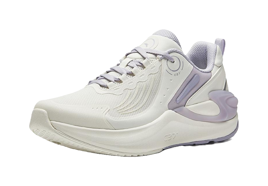 Anta C37+ Shock Absorbers Rebound Low top Running Shoes Women's White Purple 