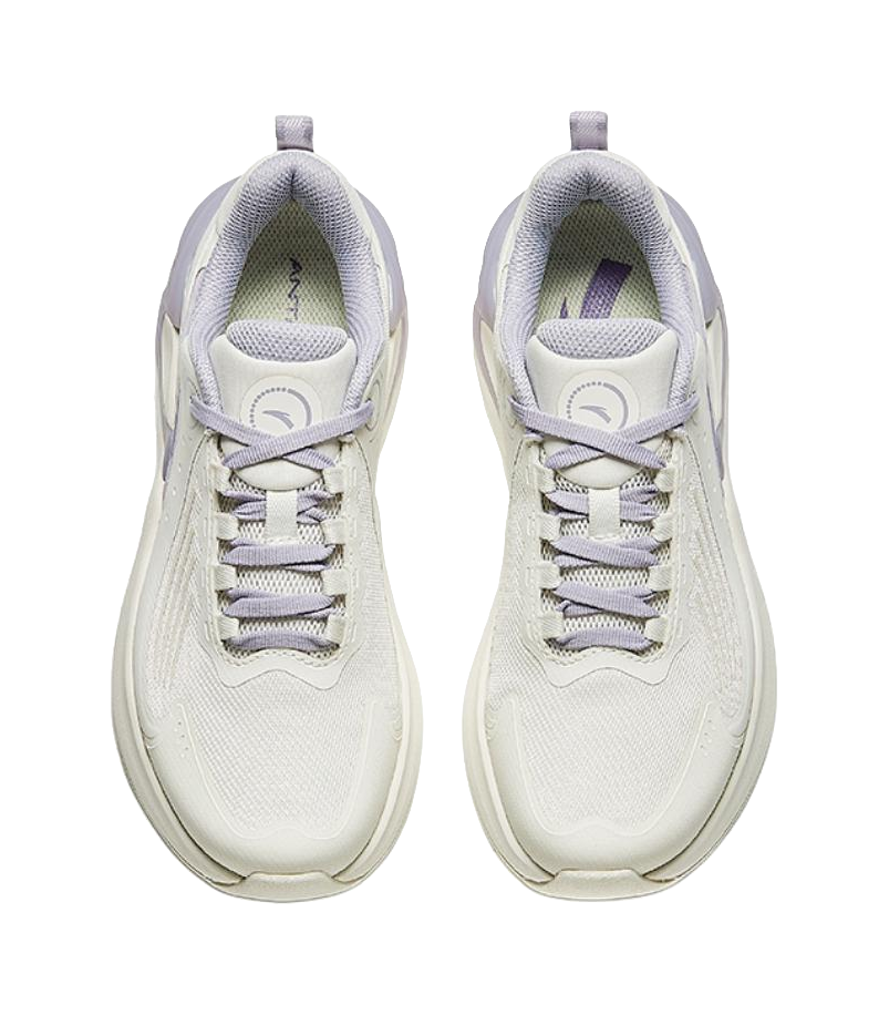 Anta C37+ Shock Absorbers Rebound Low top Running Shoes Women's White Purple 