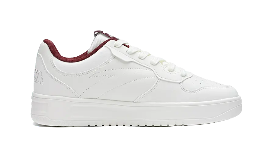 Anta Classic Cushioning, Wear Resistant Low top Skateboard Shoes Men's White Red 