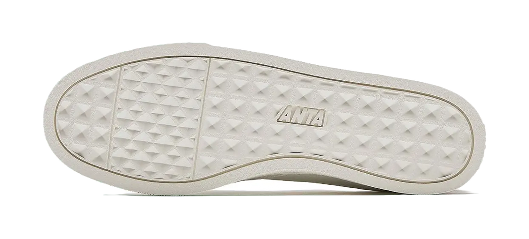 Anta Classic Non slip Lightweight Low top Skateboard Shoes Men's White Blue 