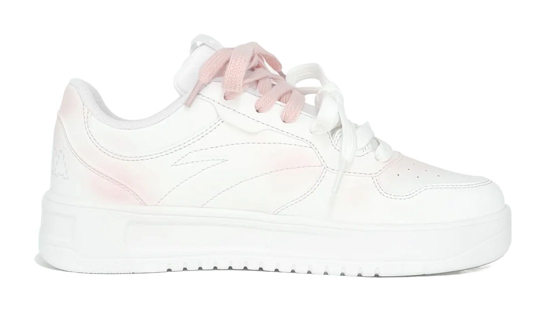 Anta Classic Slip Resistant Abrasion Resistant Low top Skateboard Shoes Women's White Pink 
