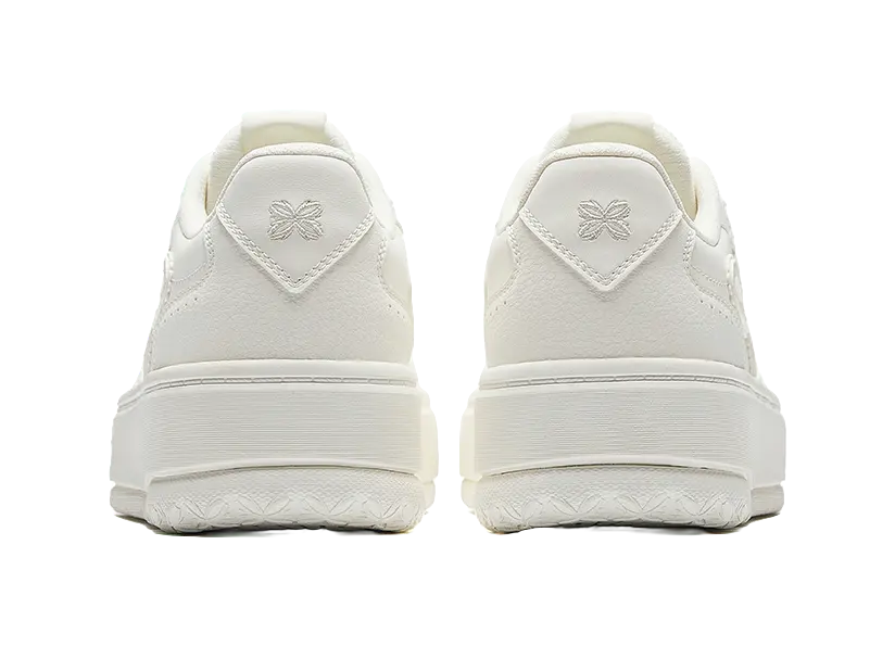 Anta Clear Breeze Slip Resistant Abrasion Resistant Low top Skateboard Shoes Women's Ivory White 