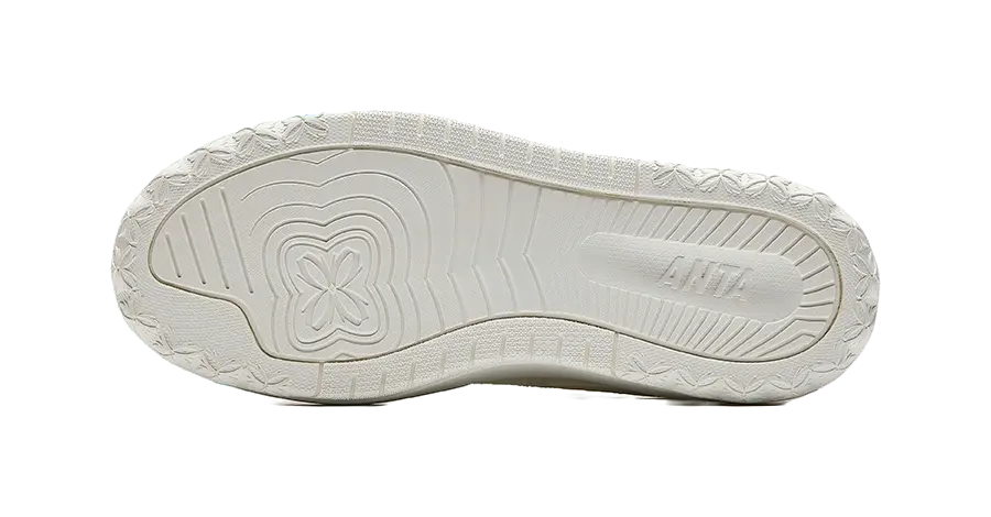 Anta Clear Breeze Slip Resistant Abrasion Resistant Low top Skateboard Shoes Women's Ivory White 