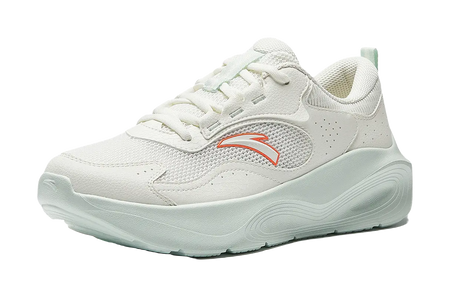 Anta Comprehensive Training Shoes Low top Training Shoes Womens Ivory White/Oxygen Green 