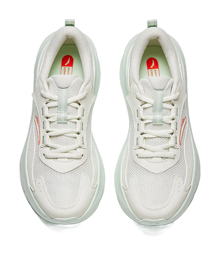 Anta Comprehensive Training Shoes Low top Training Shoes Womens Ivory White/Oxygen Green 