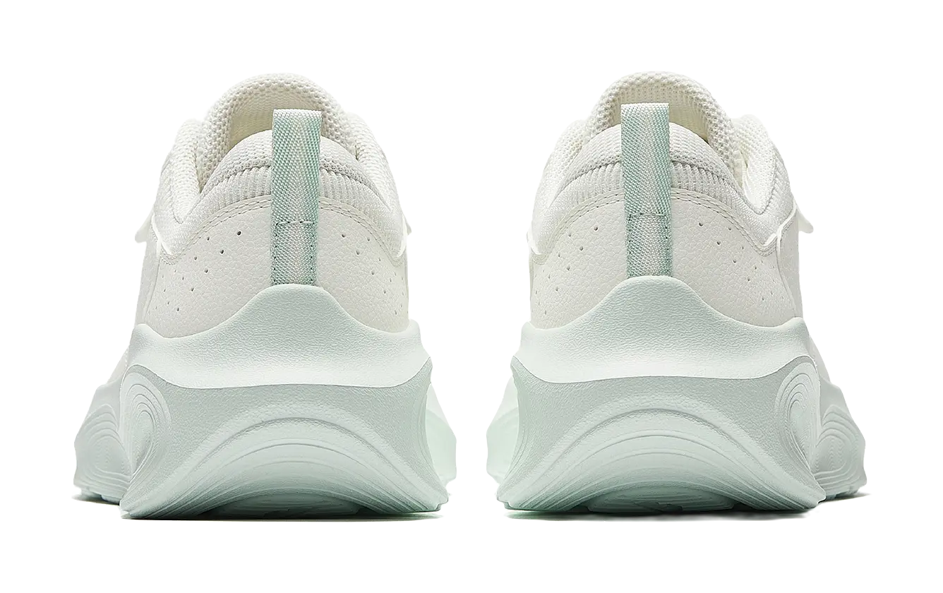 Anta Comprehensive Training Shoes Low top Training Shoes Womens Ivory White/Oxygen Green 