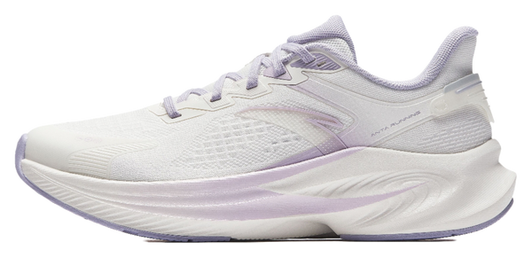 Anta Cushioning Anti-Slip And Wear-Resistant Height Increasing Low-Top Running Shoes Women's White Purple 