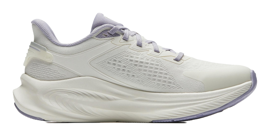 Anta Cushioning Anti-Slip And Wear-Resistant Height Increasing Low-Top Running Shoes Women's White Purple 