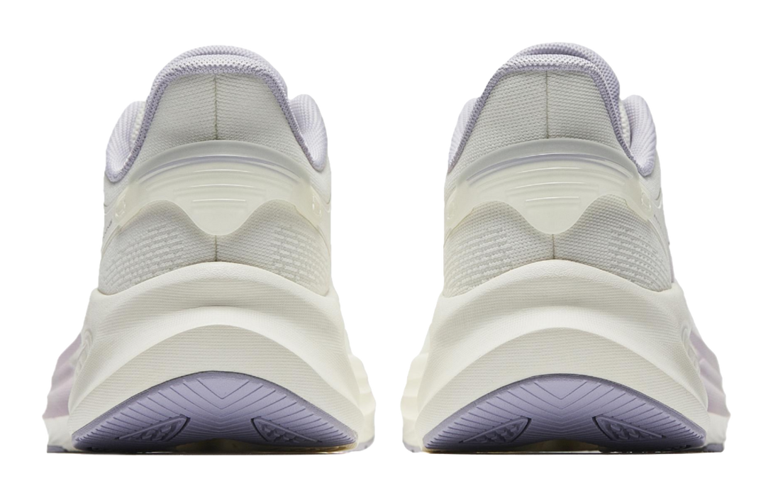 Anta Cushioning Anti-Slip And Wear-Resistant Height Increasing Low-Top Running Shoes Women's White Purple 