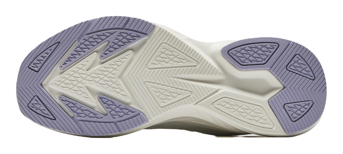 Anta Cushioning Anti-Slip And Wear-Resistant Height Increasing Low-Top Running Shoes Women's White Purple 