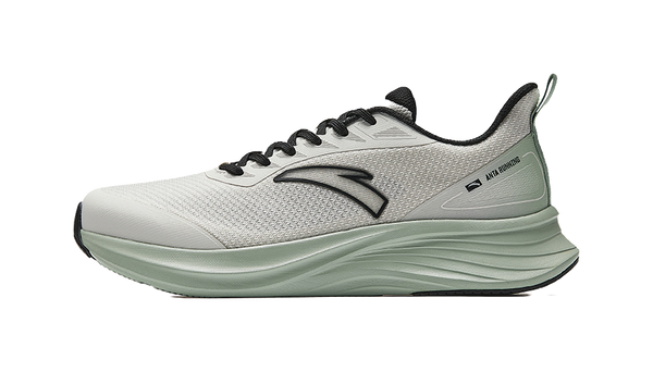 Anta Cushioning Anti-Slip And Wear-Resistant Low-Top Casual Running Shoes Men's Gray Cyan Black 