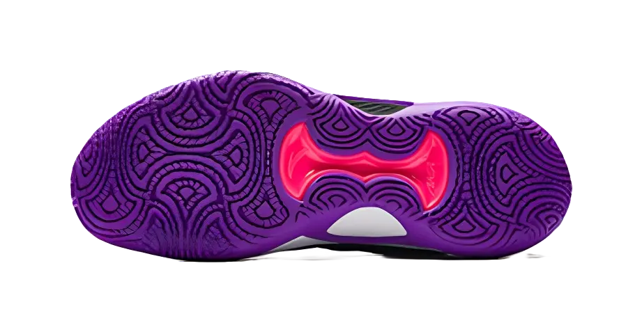 Anta Cushioning Slip Resistant Mid Top Nitrogen Technology Basketball Shoes Mens Black  vjsneaker.com