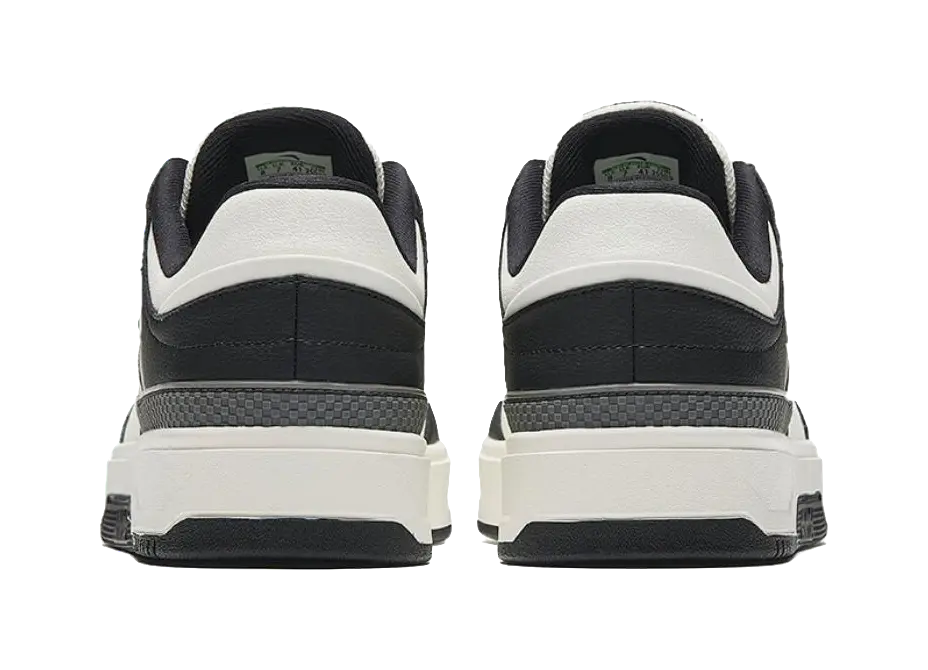 Anta Cushioning, Abrasion Resistant, Height Increasing Low top Skateboard Shoes Men's White Black 