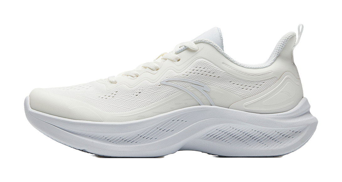 Anta Cushioning, Breathable, Lightweight, Height Increasing Low top Casual Training Running Shoes Women's White Gray 