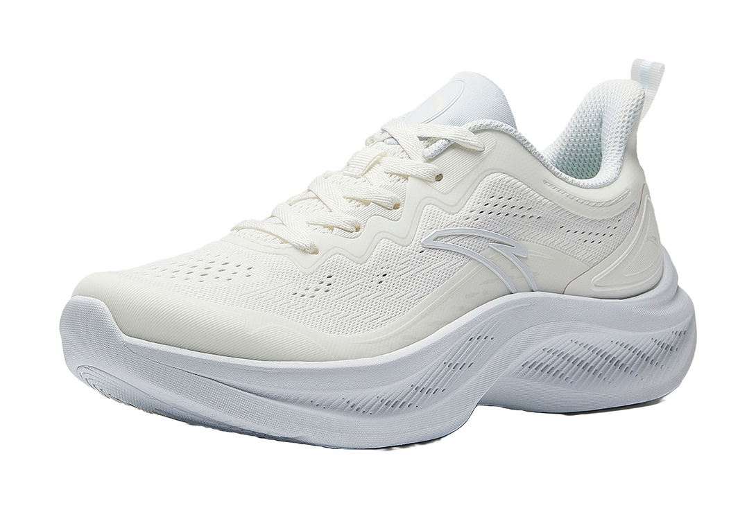 Anta Cushioning, Breathable, Lightweight, Height Increasing Low top Casual Training Running Shoes Women's White Gray 
