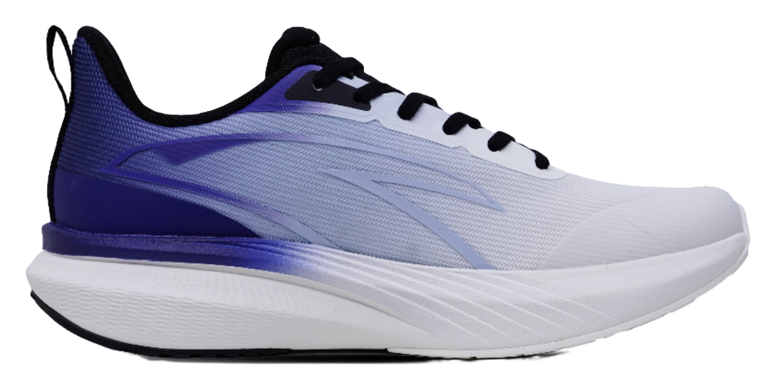 Anta Cushioning, Wear Resistant Low top Casual Running Shoes Men's Papyrus White Dust Blue Signal Blue 