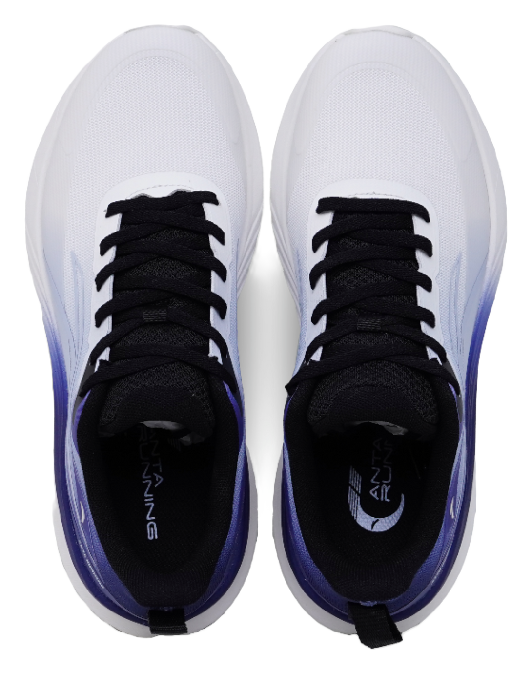 Anta Cushioning, Wear Resistant Low top Casual Running Shoes Men's Papyrus White Dust Blue Signal Blue 