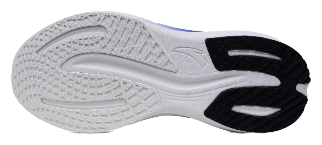 Anta Cushioning, Wear Resistant Low top Casual Running Shoes Men's Papyrus White Dust Blue Signal Blue 