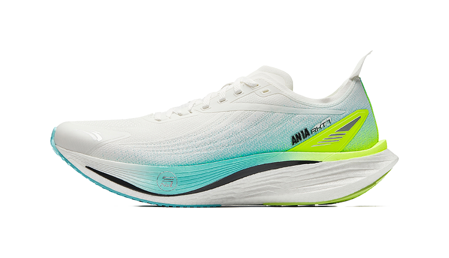 Anta Cushioning, Wear Resistant Low top Casual Running Shoes Men's White Blue Green 