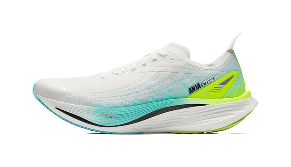 Anta Cushioning, Wear Resistant Low top Casual Running Shoes Men's White Blue Green 