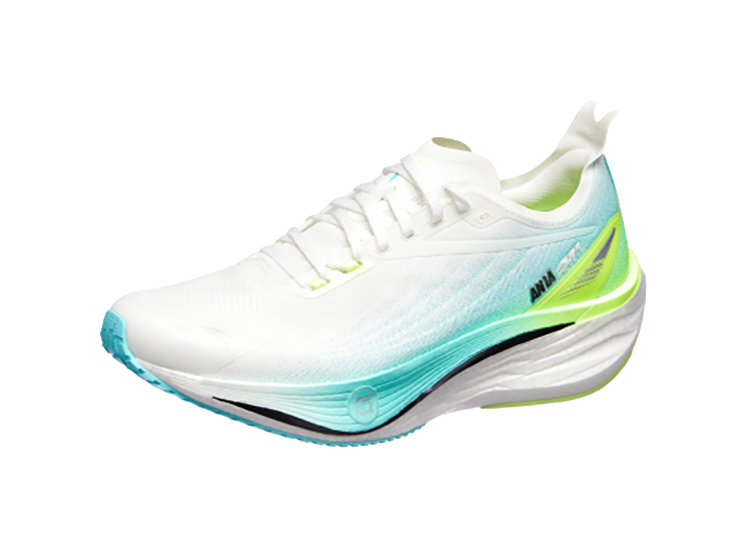 Anta Cushioning, Wear Resistant Low top Casual Running Shoes Men's White Blue Green 