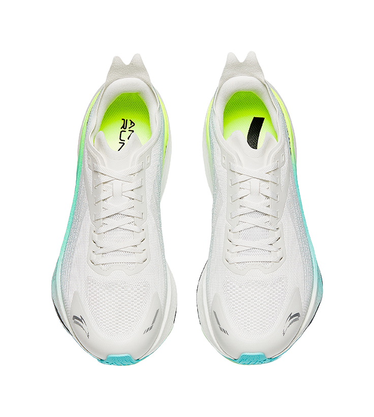 Anta Cushioning, Wear Resistant Low top Casual Running Shoes Men's White Blue Green 