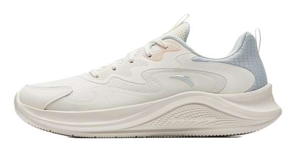 Anta Cushioning, Wear Resistant Low top Casual Running Shoes Women's White Blue Pink 