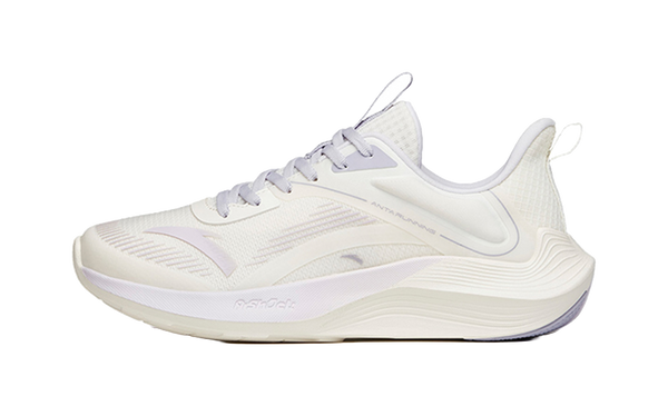 Anta DuCi1 Cushioned Slip Resistant Abrasion Resistant Low Top A shock Casual Running Shoes Women's White Purple Gray 