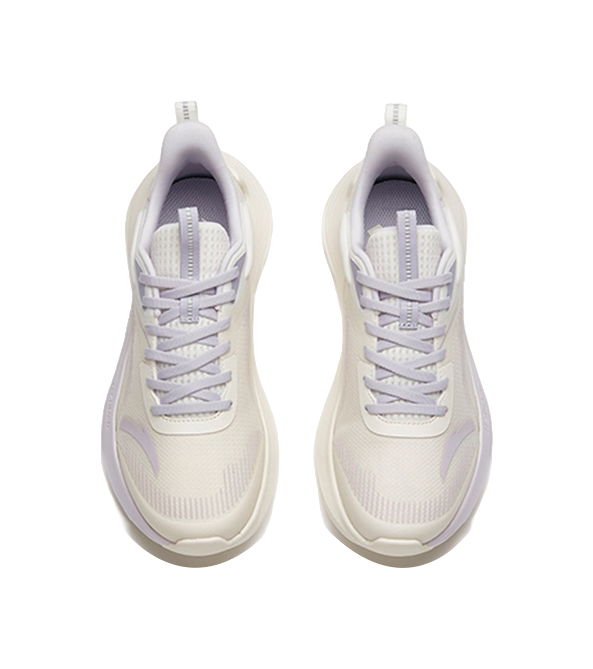 Anta DuCi1 Cushioned Slip Resistant Abrasion Resistant Low Top A shock Casual Running Shoes Women's White Purple Gray 
