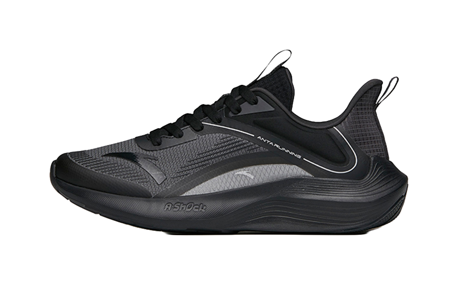 Anta DuCi1 Slip Resistant, Abrasion Resistant, Breathable Low top Sprint Running Shoes Men's Gray Black 