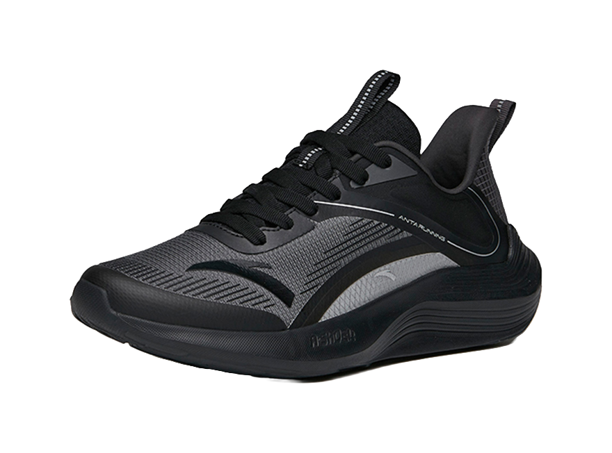 Anta DuCi1 Slip Resistant, Abrasion Resistant, Breathable Low top Sprint Running Shoes Men's Gray Black 