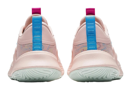 Anta Heat Wave Slip Resistant Abrasion Resistant Low top Basketball Shoes Mens Pink Blue 