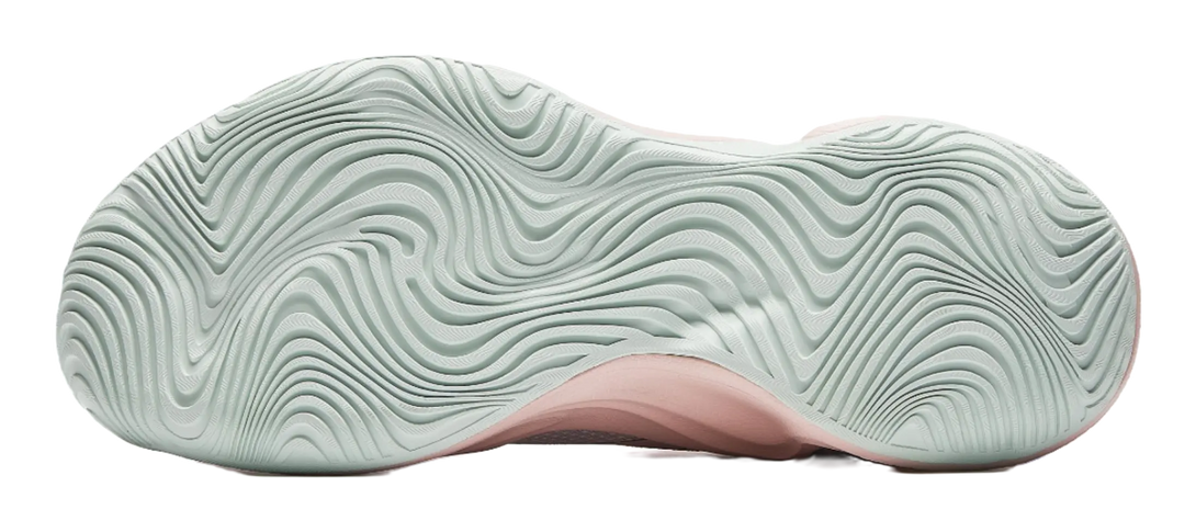 Anta Heat Wave Slip Resistant Abrasion Resistant Low top Basketball Shoes Mens Pink Blue 