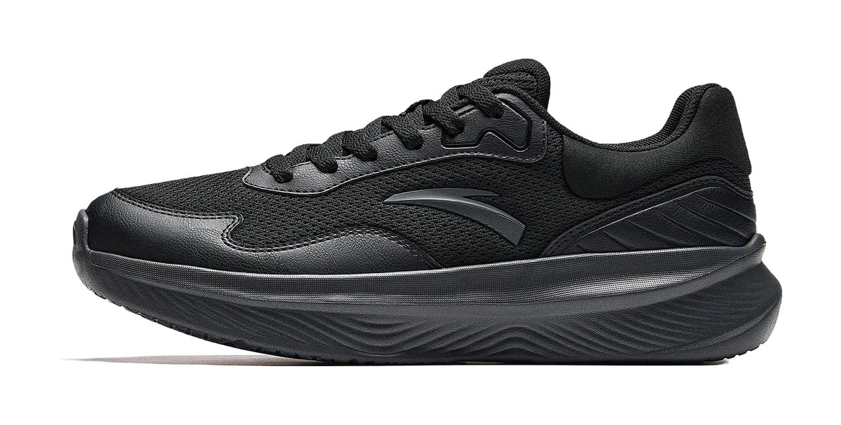 Anta Heavenly Low top Training Athletic Shoes Unisex Basic Black  vjsneaker.com