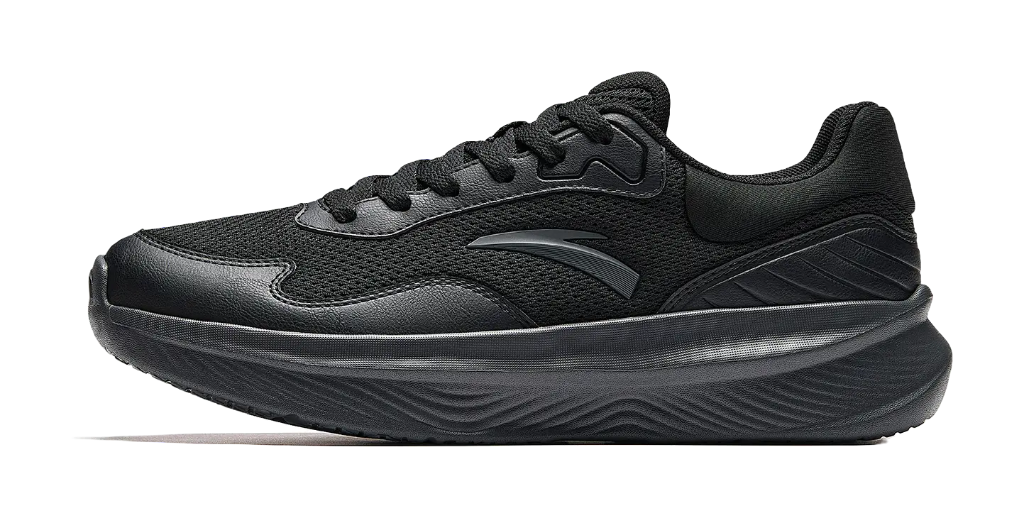 Anta Heavenly Low top Training Athletic Shoes Unisex Basic Black  vjsneaker.com