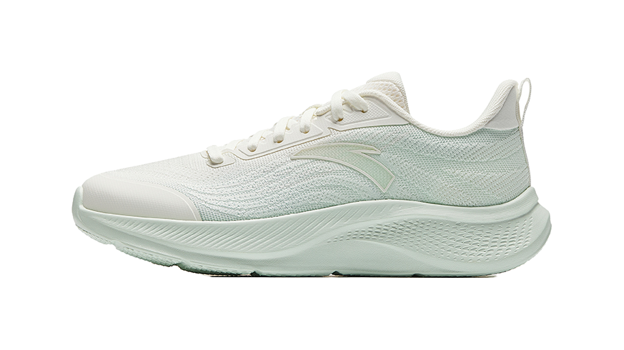 Anta Height Increasing Lightweight Breathable Low top C37 Technology Casual Running Shoes Women's White Green 