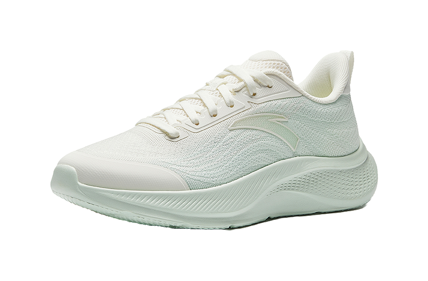 Anta Height Increasing Lightweight Breathable Low top C37 Technology Casual Running Shoes Women's White Green 