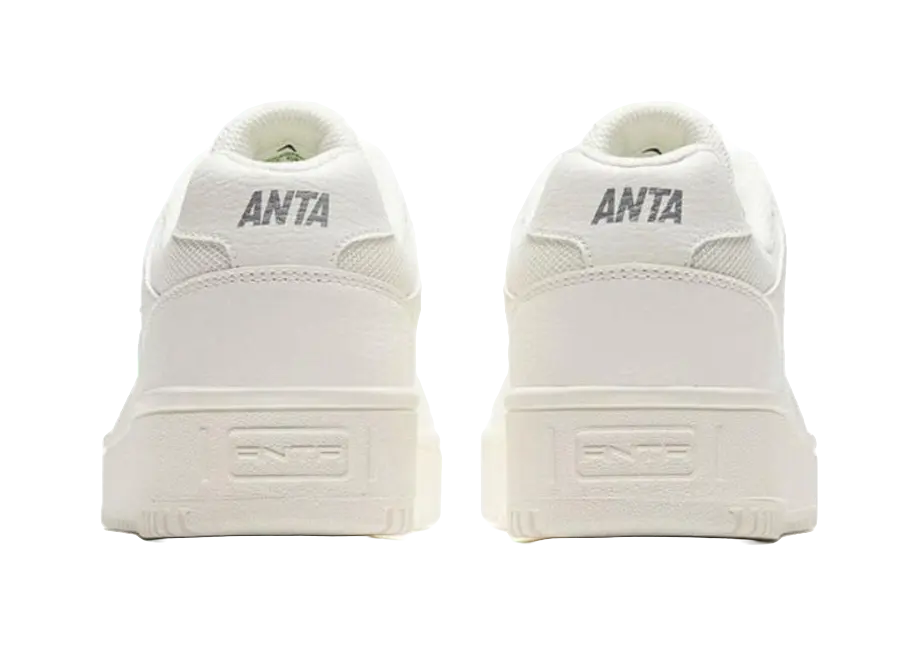 Anta Height Increasing Low top Skateboard Shoes Men's White 