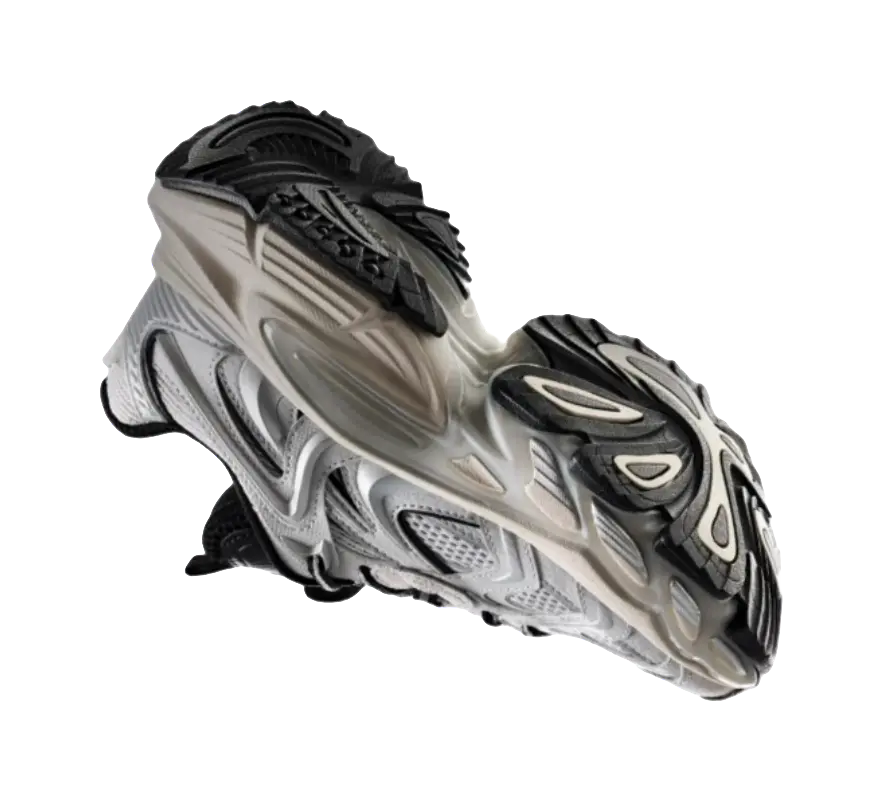 Anta Height Increasing Wear-Resistant Slip-Resistant Low-Top Chunky Sneakers Men's Silver  VJSNEAKER