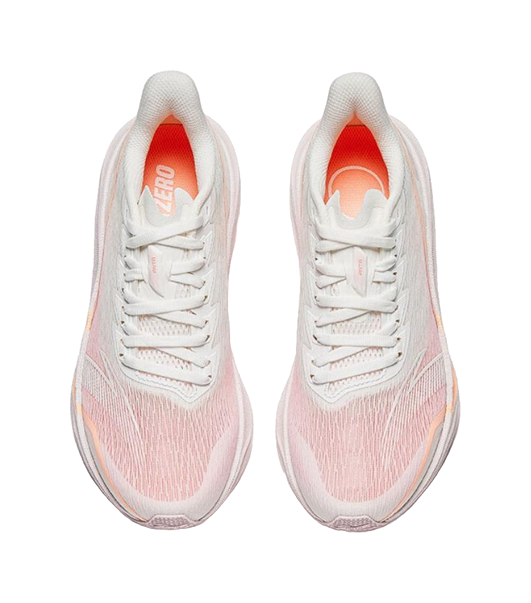 Anta Horsepower 5.0 Anti-Slip And Wear-Resistant Rebound Low-Top Training Running Shoes Women's White Pink Orange 