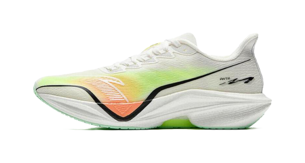 Anta Horsepower 5.0 Cushioning Wear-Resistant Rebound Low-Top Training Running Shoes Men's White Yellow Orange 