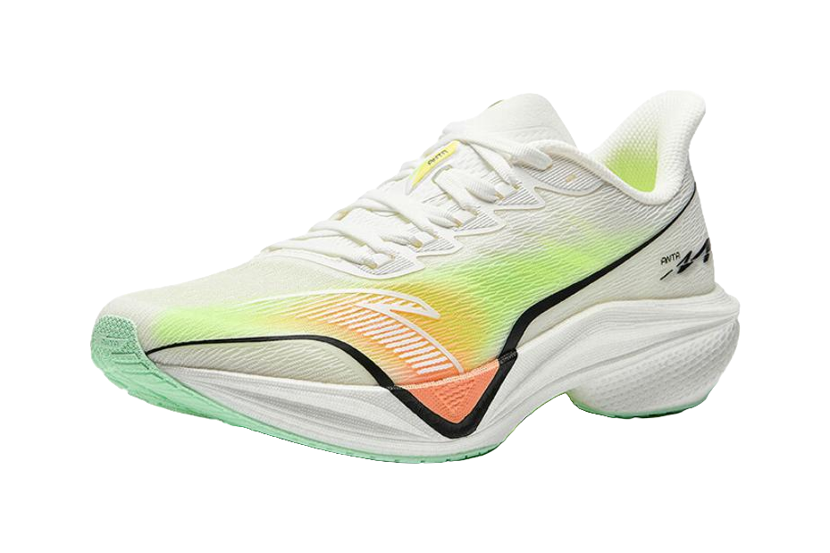 Anta Horsepower 5.0 Cushioning Wear-Resistant Rebound Low-Top Training Running Shoes Men's White Yellow Orange 